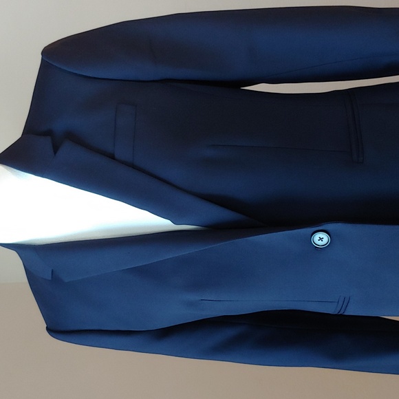 J. Crew Jackets & Blazers - J. Crew Fine Wool Super 120s Button Blazer Coat in Navy Blue Women's size 8